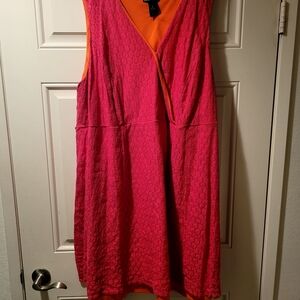 Lane Bryant Vibrant Pink Mini Dress